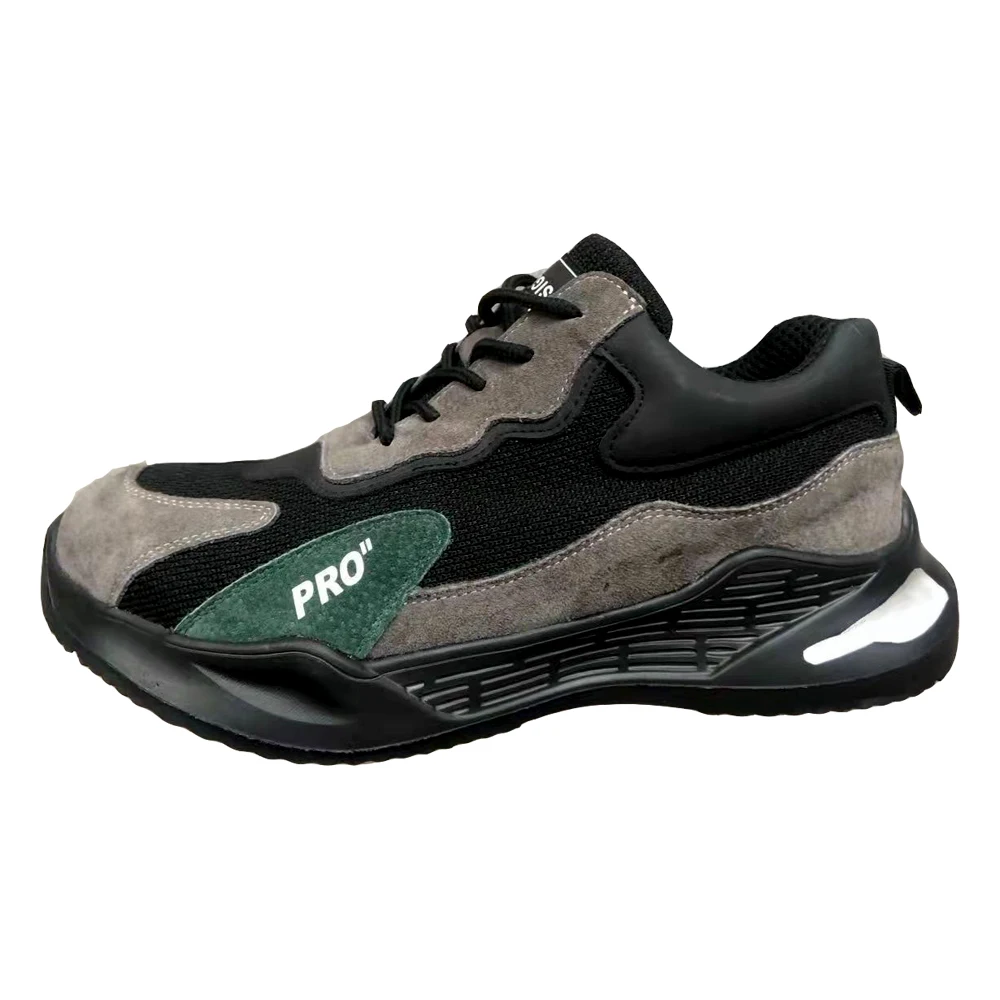 Light Weight Breathable Sport Footwear Work Shoes unisex Genuine  leather steel toe Brand Safety Shoes Calzado de seguridad
