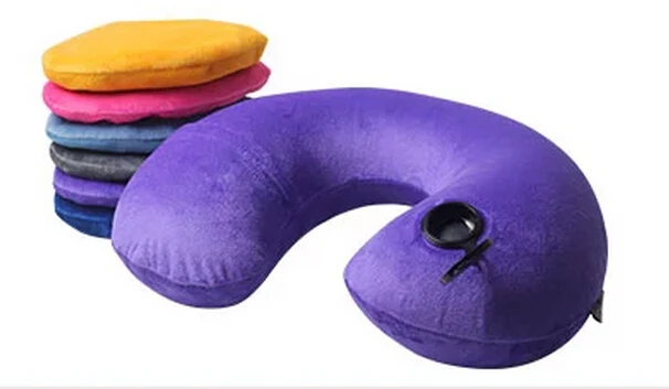 Portable Inflatable Air Flexible Face Down Head Neck Support Memory Travel Pillow