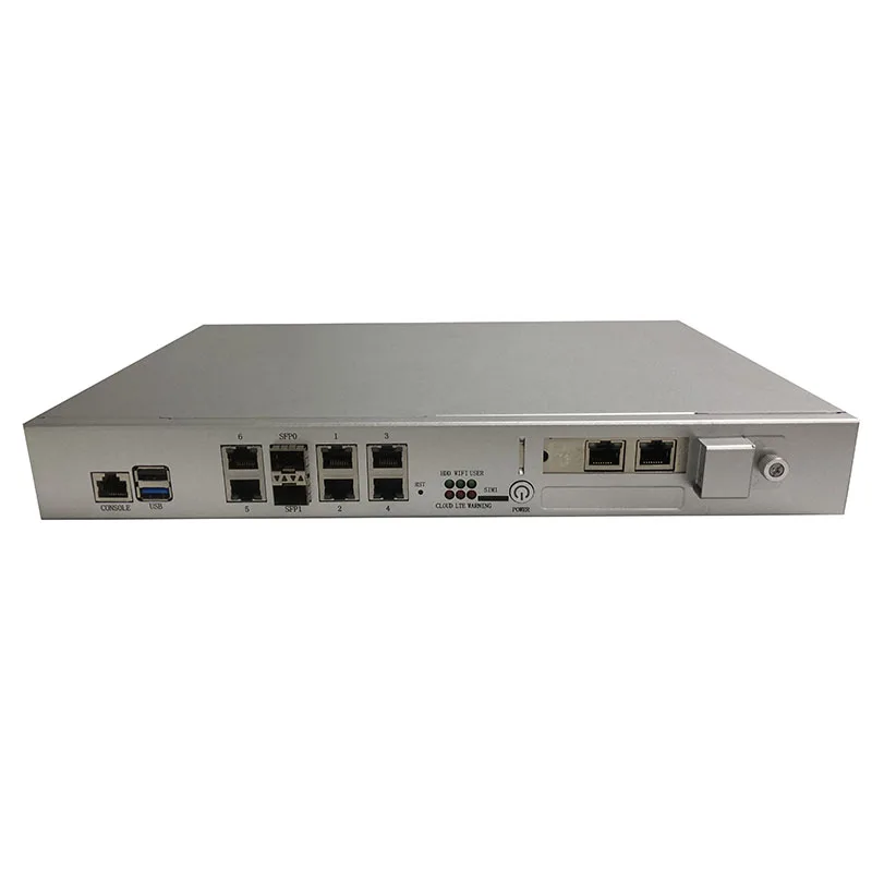 Desktop Network Appliance Powered by Intel Denverton Atom C3336 C3558 C3758 CPU with 6 LAN 2 SFP+