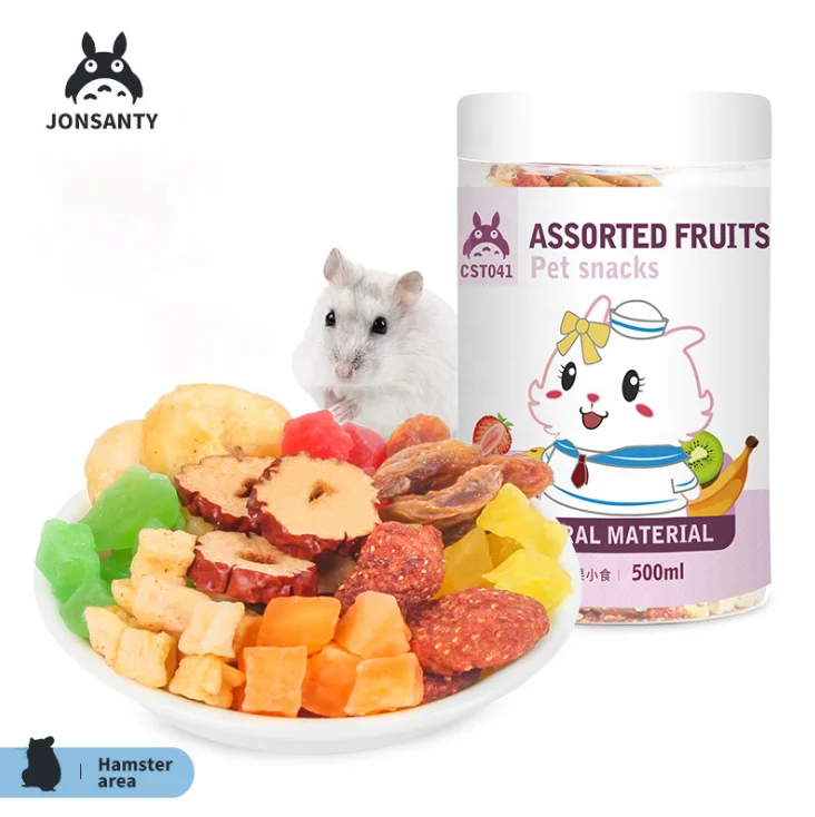 Wholesale Pet Food Assorted Dried Fruit Snacks Bird Food Feed Hamster Snacks 220g.