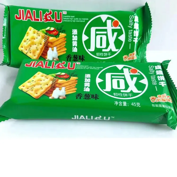 45g chives-flavored tough biscuits