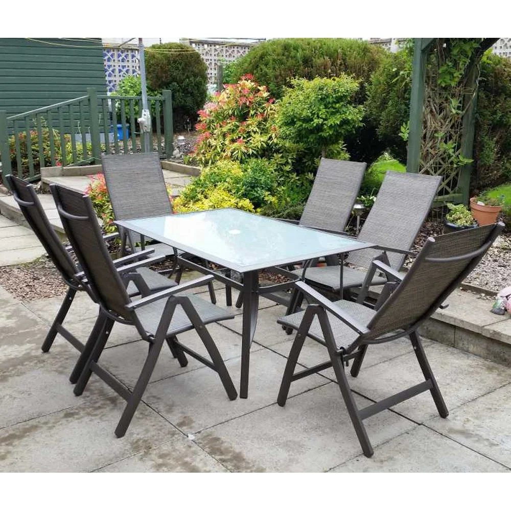 best seller outdoor sectional dining table and chair in Europe market