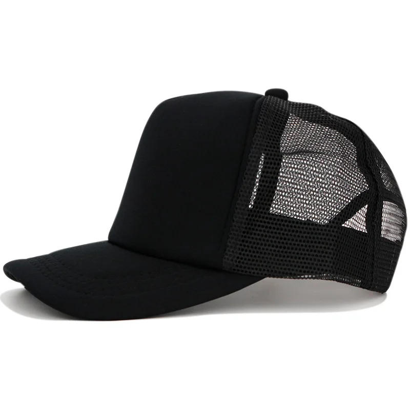 Hot Sale Summer Sports Cap Trucker Cap With Custom Logo Embroidery 5 Panel Travel Sports Baseball Mesh Caps