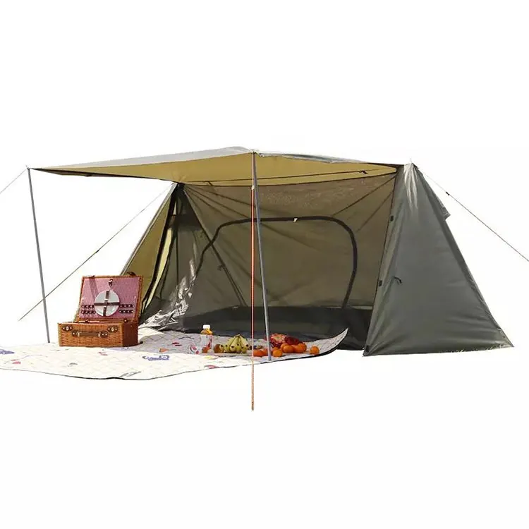 Camping Double layer waterproof luxury tent A-shaped camping tent for outdoor leisure time