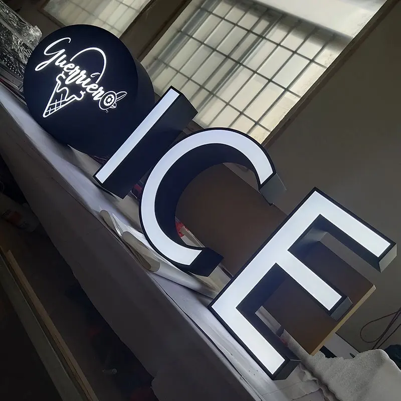 Store Restaurant Led Illuminated Sign Led Light Box Logo Display Advertising Board