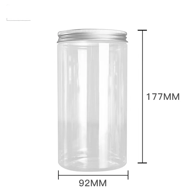 Small MOQ 100ml 200ml 250ml 300ml 500ml 4oz 8oz empty clear body butter jars plastic jar container for cosmetic packaging
