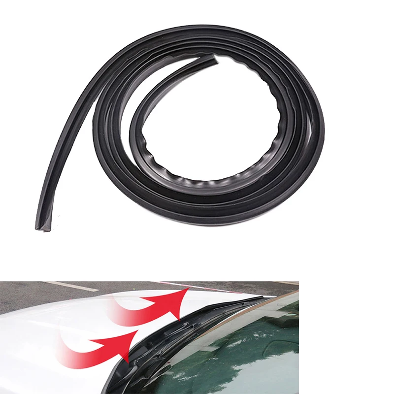 Резиновая уплотнительная лента для автомобильного спойлера 180 см, уплотнительная накладка на переднее окно автомобиля