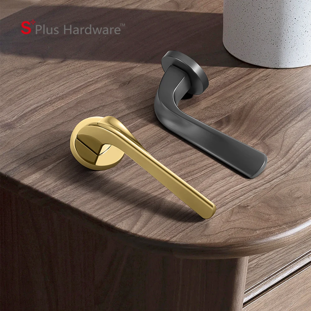 Modern Classic Door Handle Lock Brass Fashion Zinc Alloy Interior combination Door Lock Knob