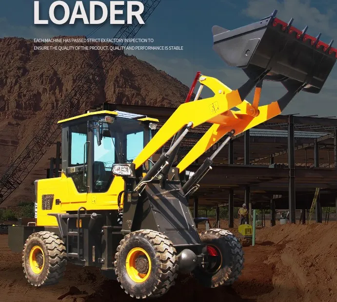 Front loader 1.7m3 bucket 3 ton wheel loader for concrete wall panel production