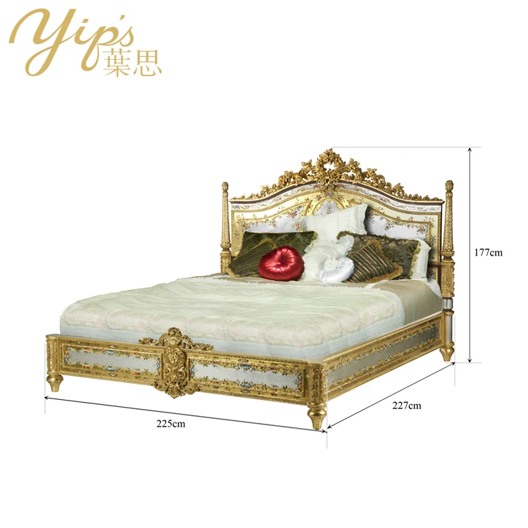 Yips LD-1703-1505 европейская серия ручная роспись роза набор мебели для спальни 2 м роскошная классическая