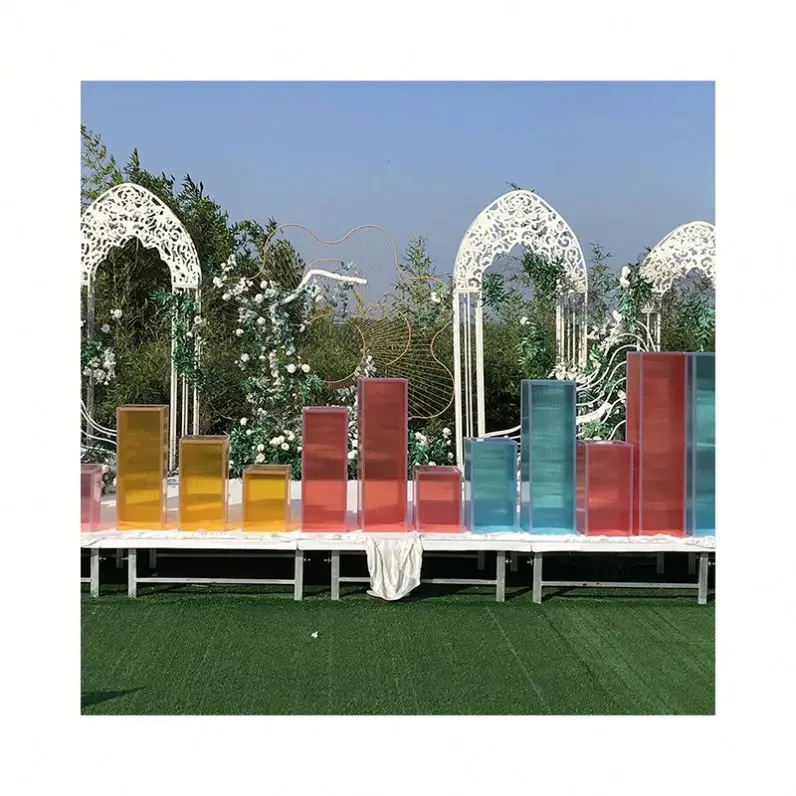 Wedding decoration crystal acrylic wedding table centerpieces acrylic flower stand