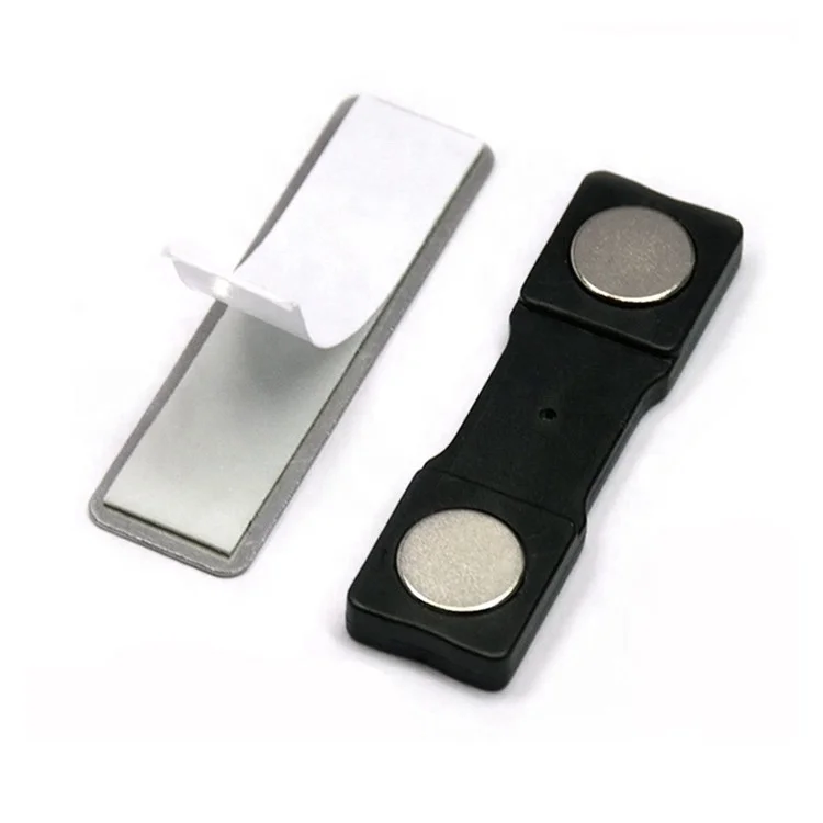 Magnetic Button Name Tag Badge Clip for PVC Nurse Doctor Meeting Badge Card Holder Pin Clip Name Badge Holder
