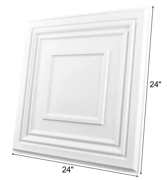 2021 New Product Indoor Easy Install 3D pvc ceiling tiles waterproof fireproof 2x2 ceiling tiles with white Seamless  lead free