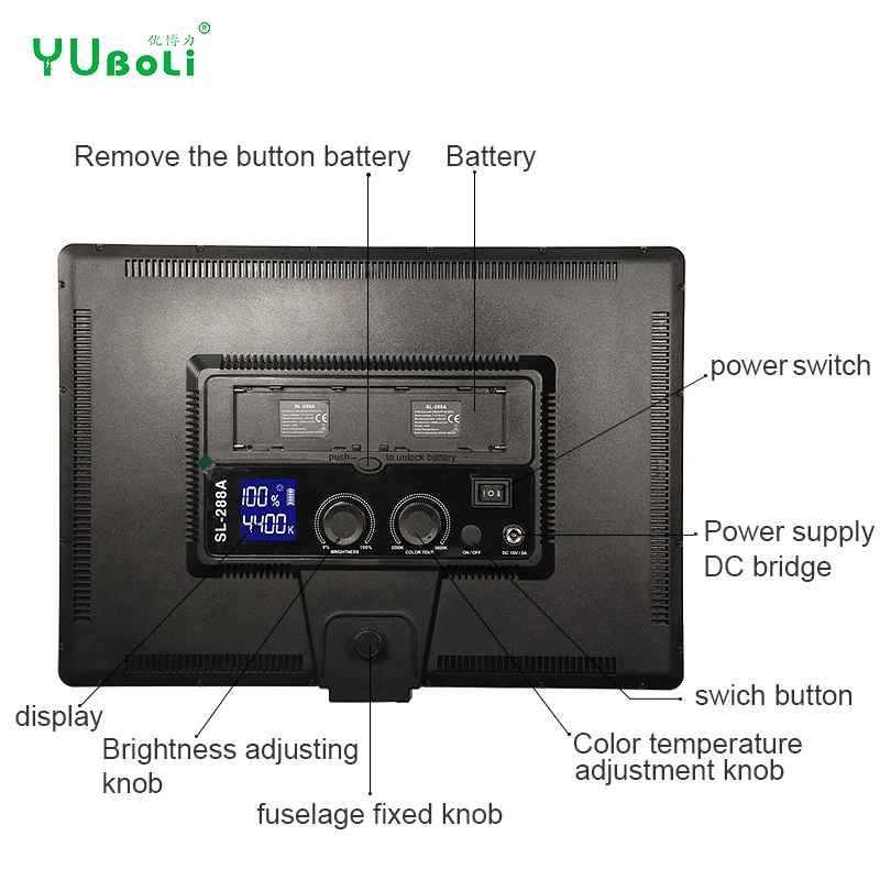 SL-288A  LED Video Light Stand Dimmable Light for Studio Photography Video Shooting40W 3200K-5500K for camera Shooting Lights