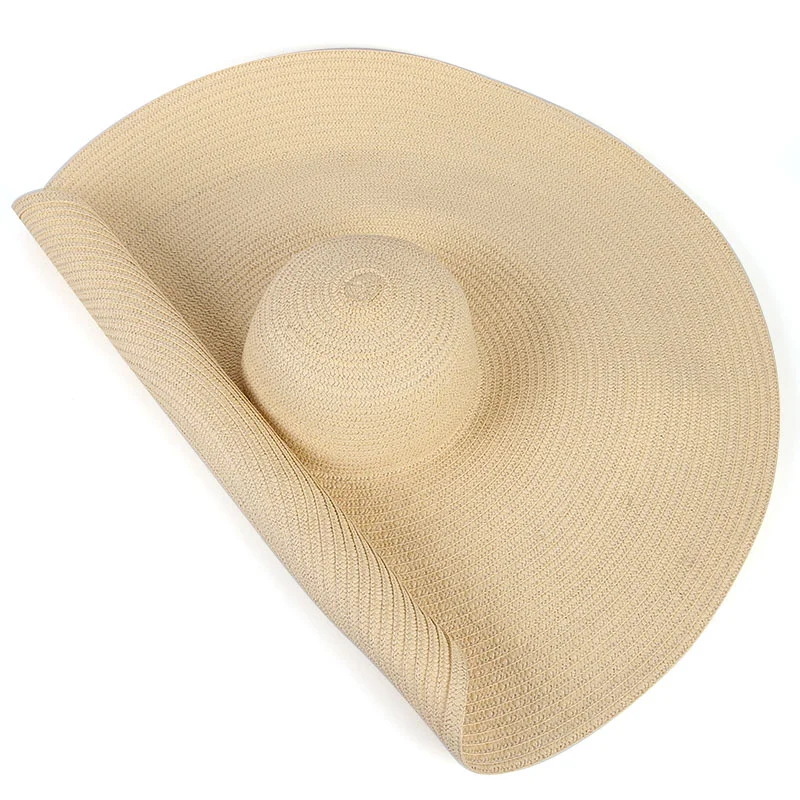 2021 Outdoor Beach Folding Visor Straw Hat Caps Summer Men Women Wide Brim Fedora Hats Travel Wholesale