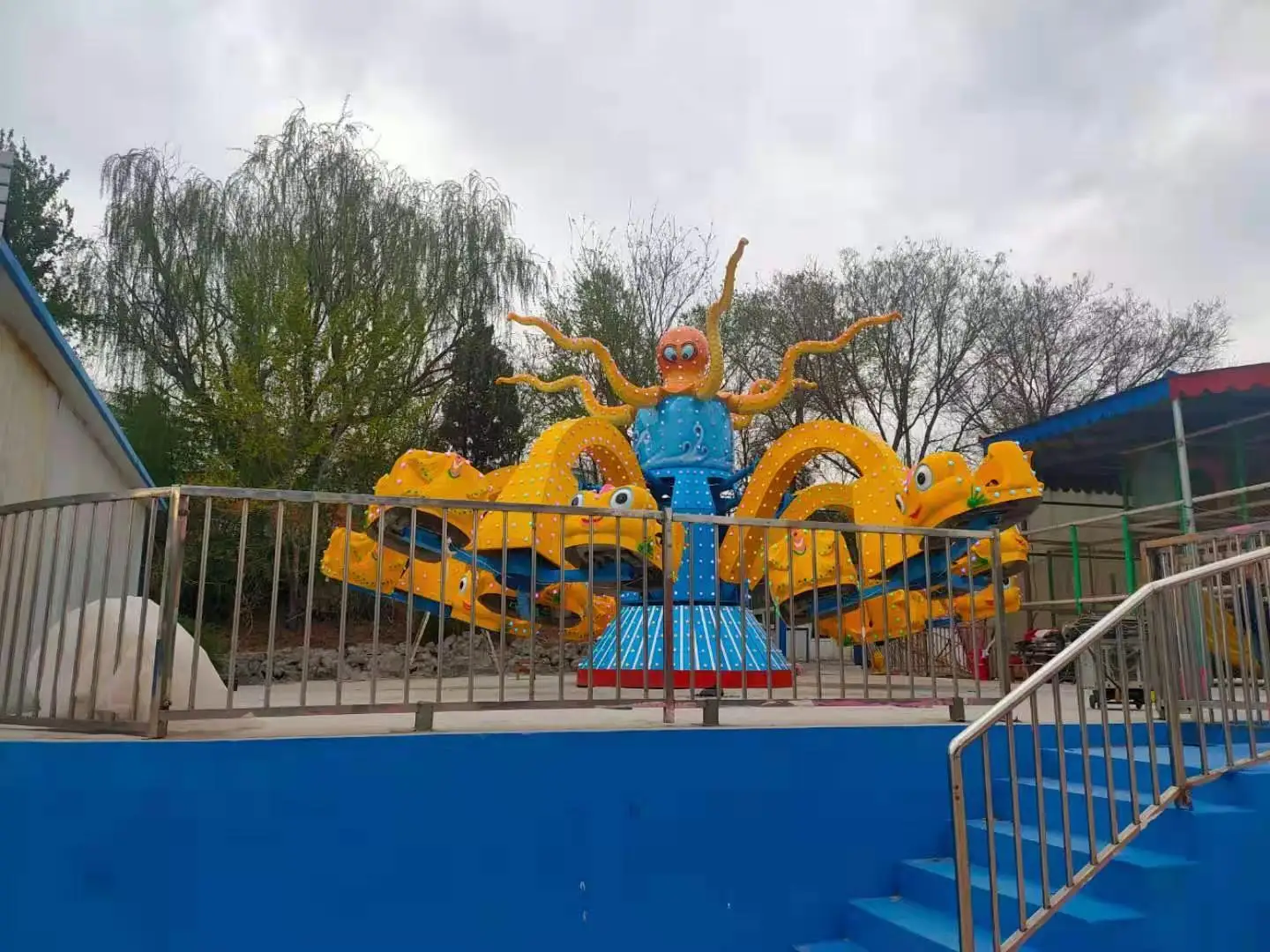 wholesale durable Rotating Octopus amusement amusements rides Spinning Octopus