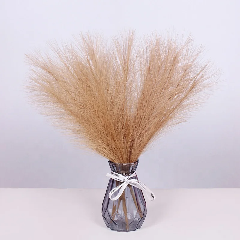45cm Small White Natural Dried Reed Pampas Grass For Decoration Nordic Style