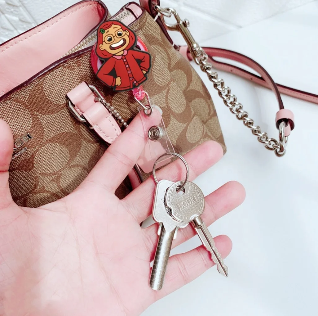 Bad Bunny Amazon popular Hot selling cartoon easy pull button badge retractable easy pull button