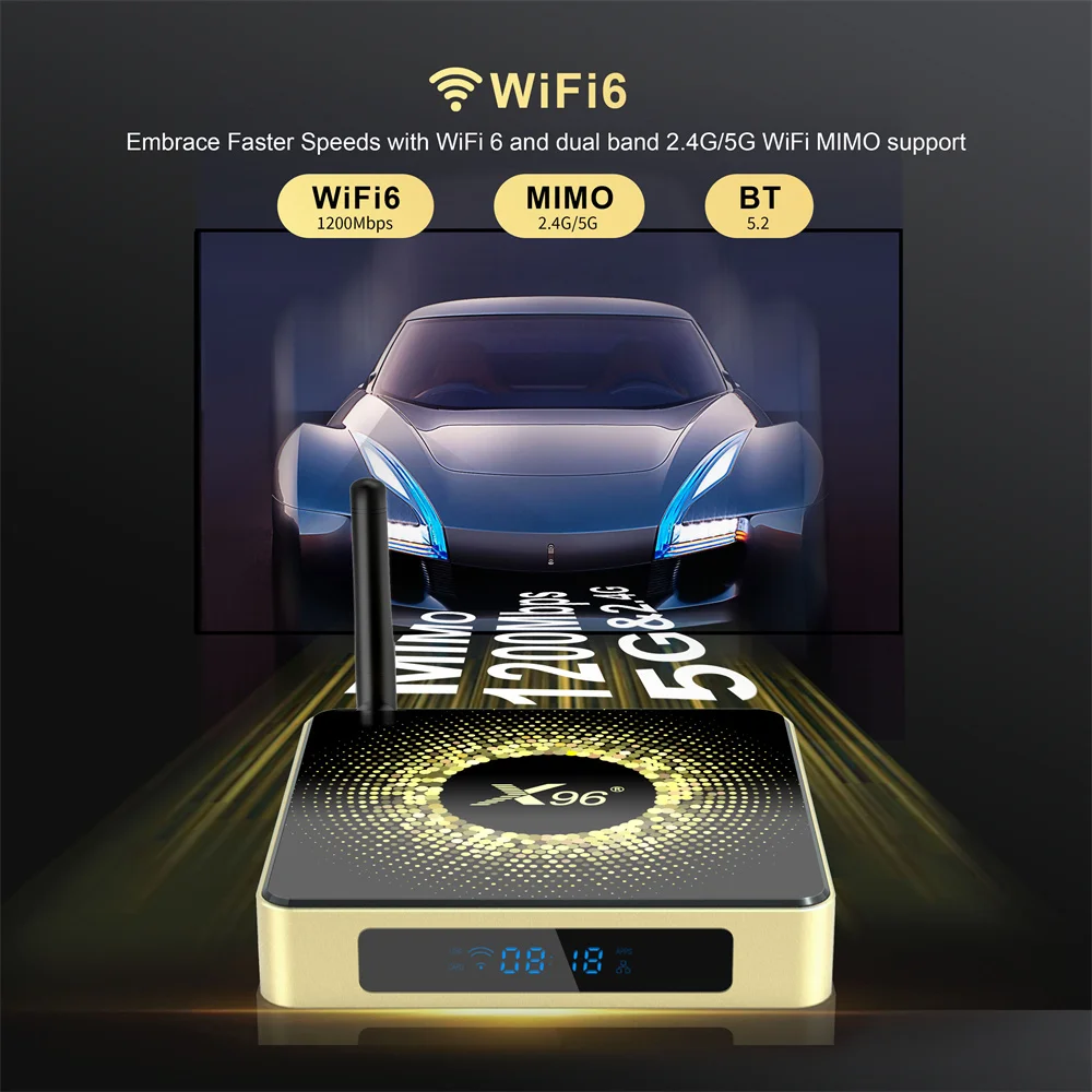 RTC Optional 7x24Hrs High End Amlogic S928X 5-Core Real 8K Output Media Player Android TV Box 8GB RAM for Digital Signage