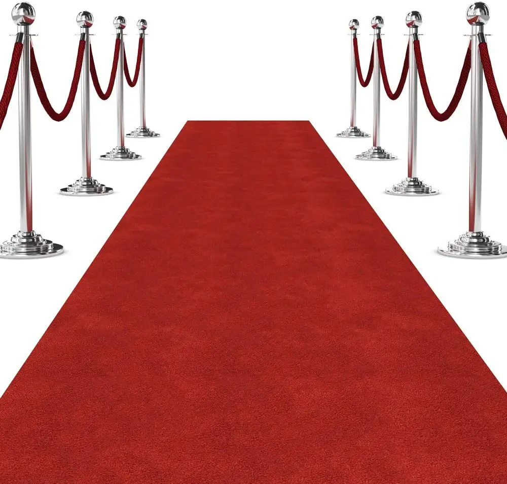 High Quality Non Woven Needle Punched Polyester Exhibition Red Carpet