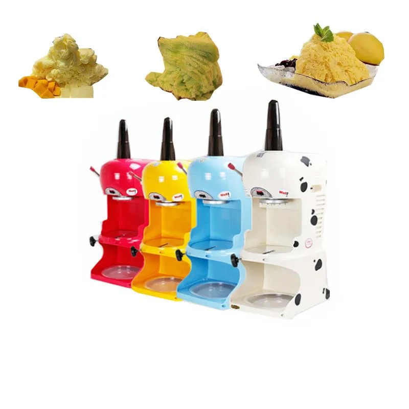 Professional Electric Ice Crusher Plastic Snow Cone Ice Shaver Machine for Household Home Kitchen Use Low Price