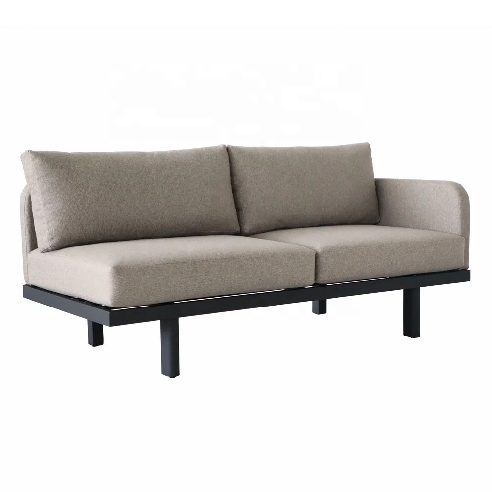 Modular sectional garden  sofa set patio rattan  aluminium outdoor furniture