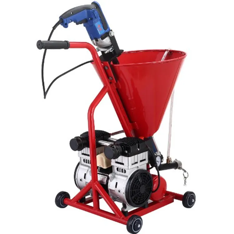 High Pressure two gun concrete putty spraying plastering machine for wall