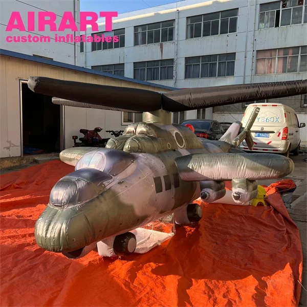 Simulation model inflatable aircraft, cheap inflatable aircraft helicopter