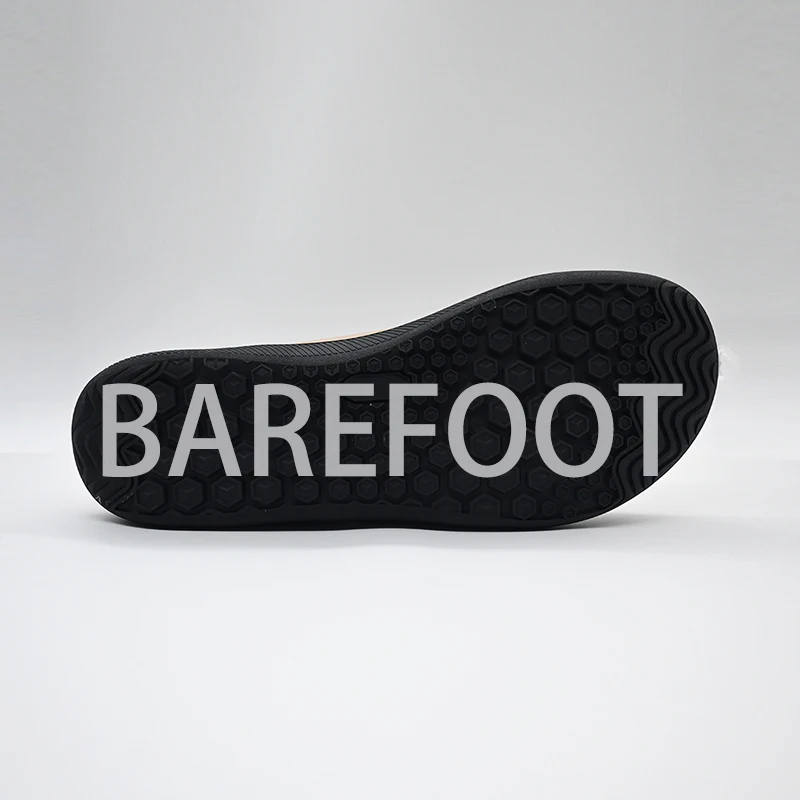 Lace Up Formal Black Minimalist Barefoot Shoes Men Customized LOGO Soft Synthetic Leather Flat Shoes