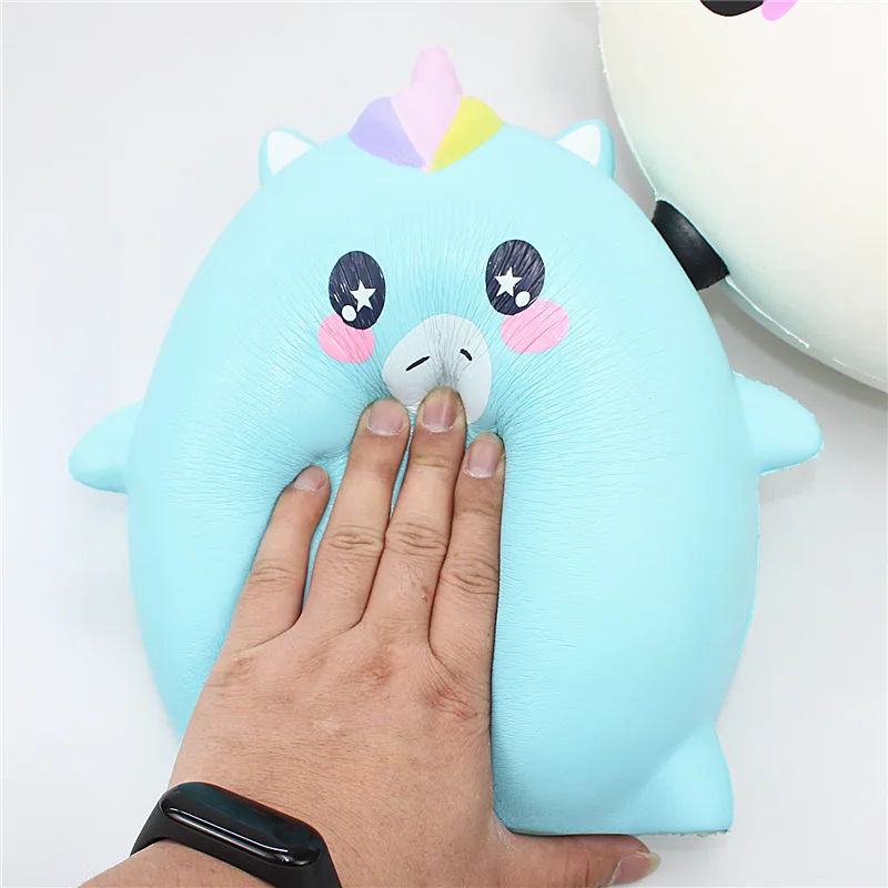Squishies Jumbo панда Единорог кавайные мягкие гигантские животные медленно восстанавливающие форму игрушки для снятия стресса