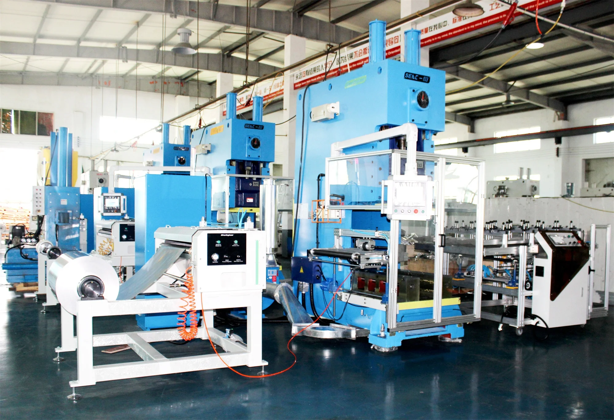 High Precision Mechanical Power Aluminium Box Foil Trays Dishes Container Making Machine With Stacker