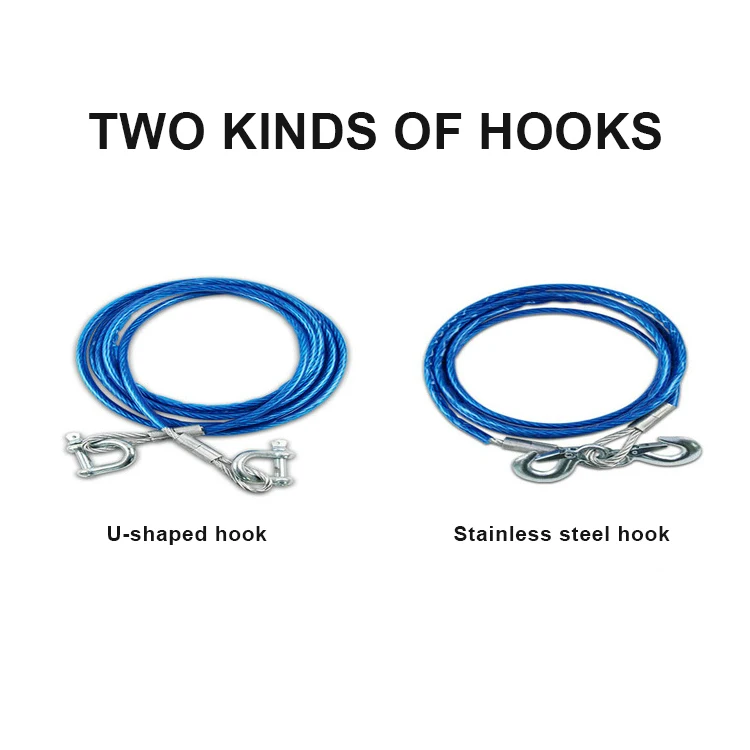 High quality Double Wheel Wire Rope Sheaves Pulley block Car Boat  Marine Steel Towing Rope for Emergency Use