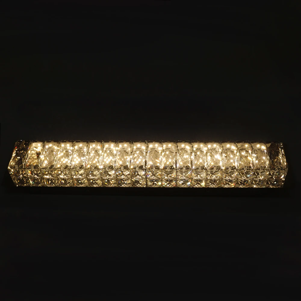 European Style Wall Lights Chrome Finish Vanity Light Bathroom Dimmable Wall Light LED Vanity Fixture