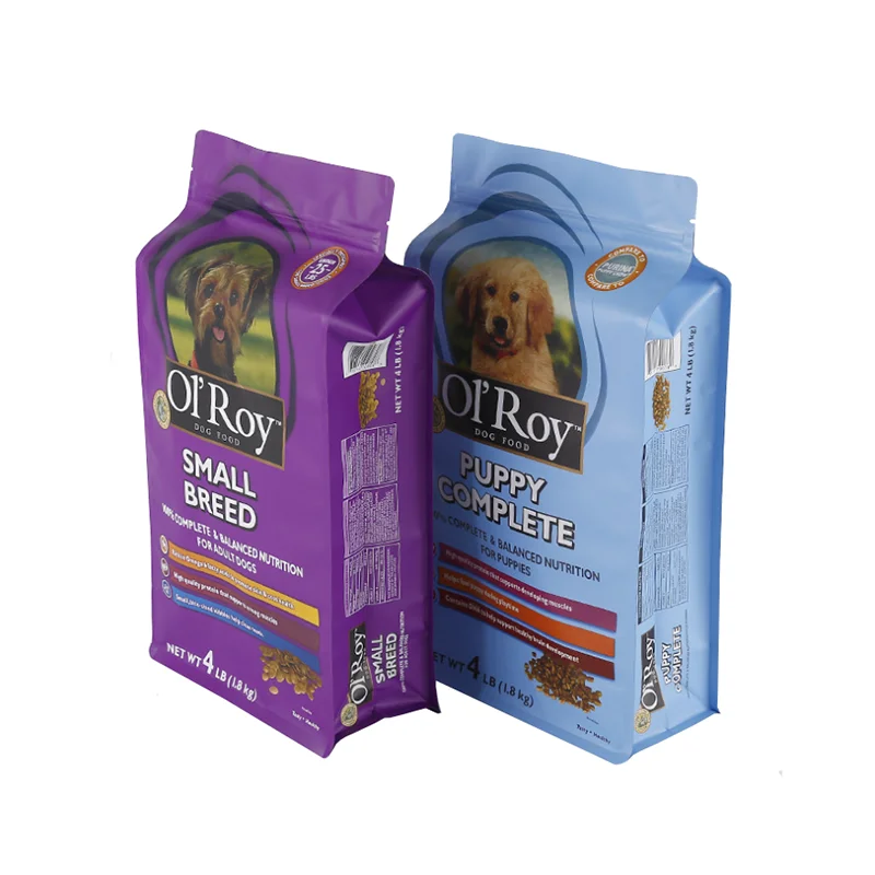 Custom Digital Printed Pet Treat Food Packing Pouch Plastic 5Kg 10Kg 20Kg 30 Lb 50Lb Dry Dog Pet Cat Food Packaging Bag