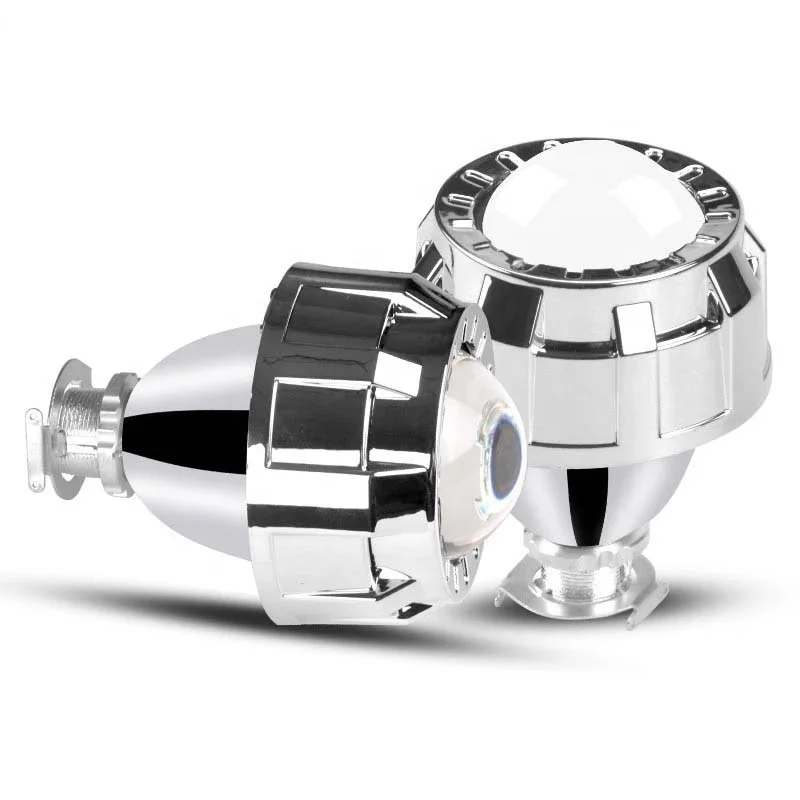 CQL 2.0 1.8 inch HID Bi Xenon Mini Projector Lenses Retrofit H4 H7 Headlights Lens Hi/Low Beam use H1 Xenon Bulbs