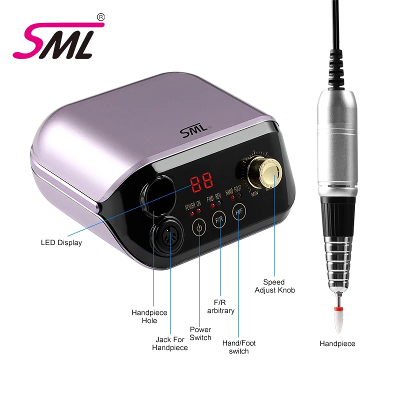 SML 2024 Chinese manufacturers direct sales  nail drilling machine profesional drill nails 35000 rpm