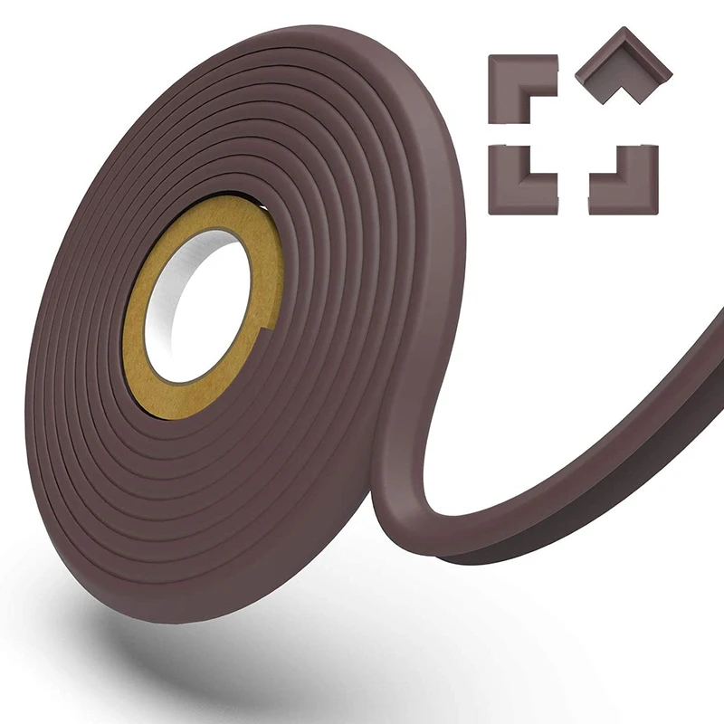 Children mini type plastic baby safety corner table edge protector strip set