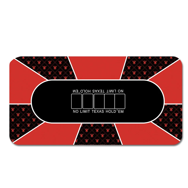 China factory manufacturer Custom LOGO Texas Poker Table Mat durable portable Neoprene Poker Mat For Home Use