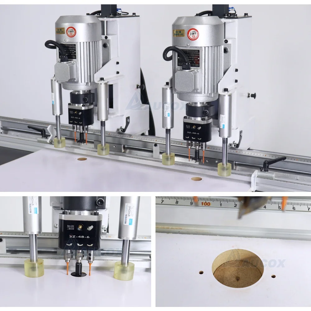 woodworking hinged drilling machine two-head hinge line boring portable boring machine