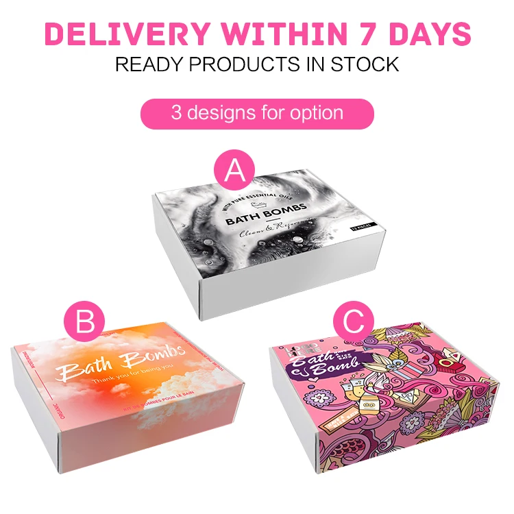  Private Label Luxury Dropshipping Unique Nourishing Crystal Fun Bubble Kid Vegan Natural 12 Set Organic Bath Bombs Gift