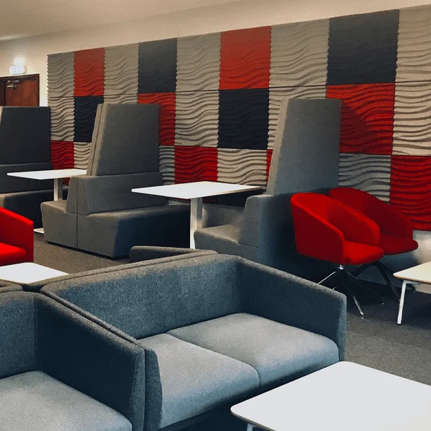 Modern Design 3D Polyester Fiber Wall Acoustic Panel Sound Absorbing Material for Hotel Use