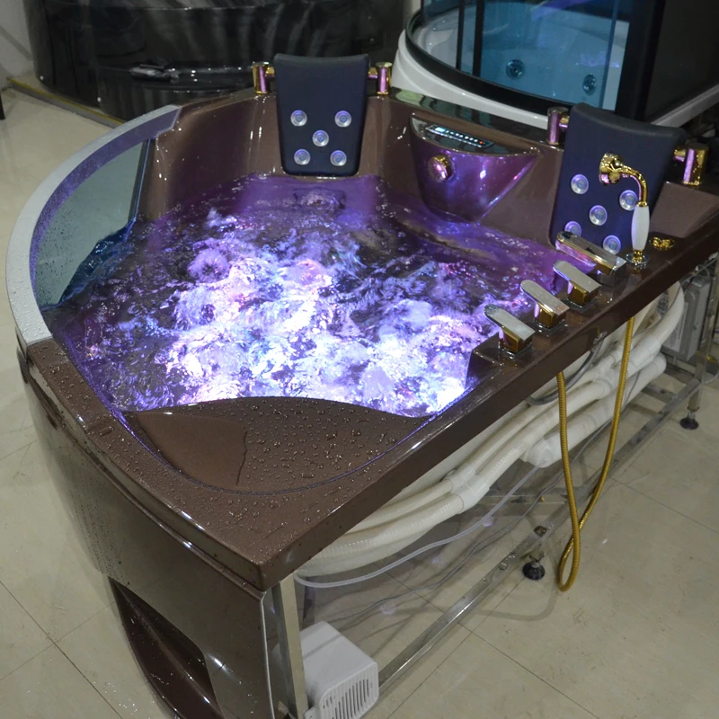 HS-B219 whirlpool Bathroom Tubs/ Classical Massage Bathtub/ Corner Shower Tub Combo