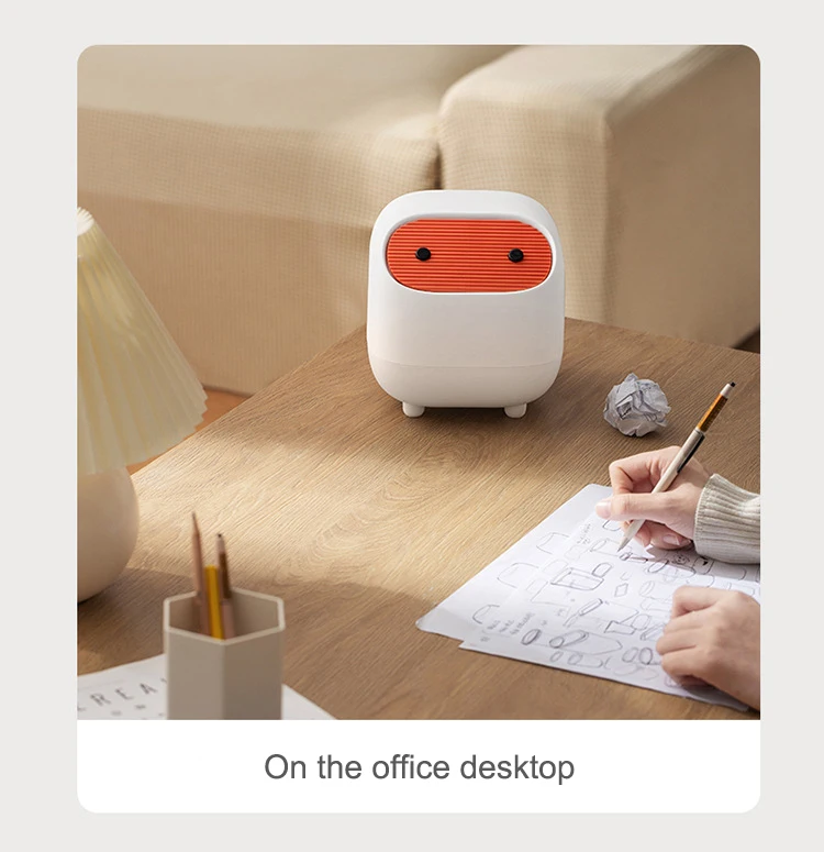 Indoor places cute Style mini Press Type desktop Trash Can Table Waste bin Washroom Garbage container