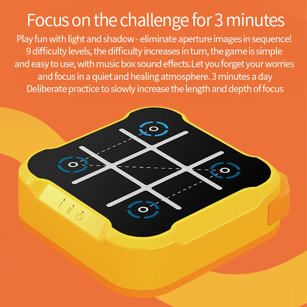 New Arrival Tic-Tac-Toe Game Handheld Educational Puzzle Game Portable Home Board Toy Memory Growth Game for Children