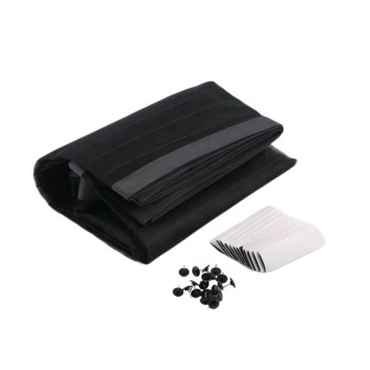 Cheap Price Magnetic striated screen door with top lace