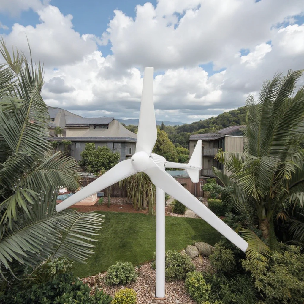 1KW 2KW 3KW Home Use Horizontal Wind Turbine Generator 3 Phase 220v 240v 360v with MPPT Controller for Wind Power Application