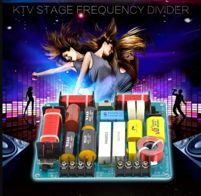 3 Way 350W Professional Speaker Frequency Divider KTV Stage Home Theater 3 Unit High Power Audio Crossover Filters