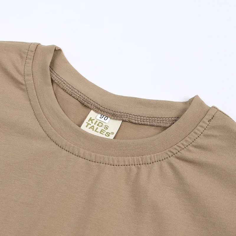 Summer Clothing Children Short Sleeve Pajamas Set Casual Lounge Tracksuit Suits Plain Blank Kids Shorts Sets