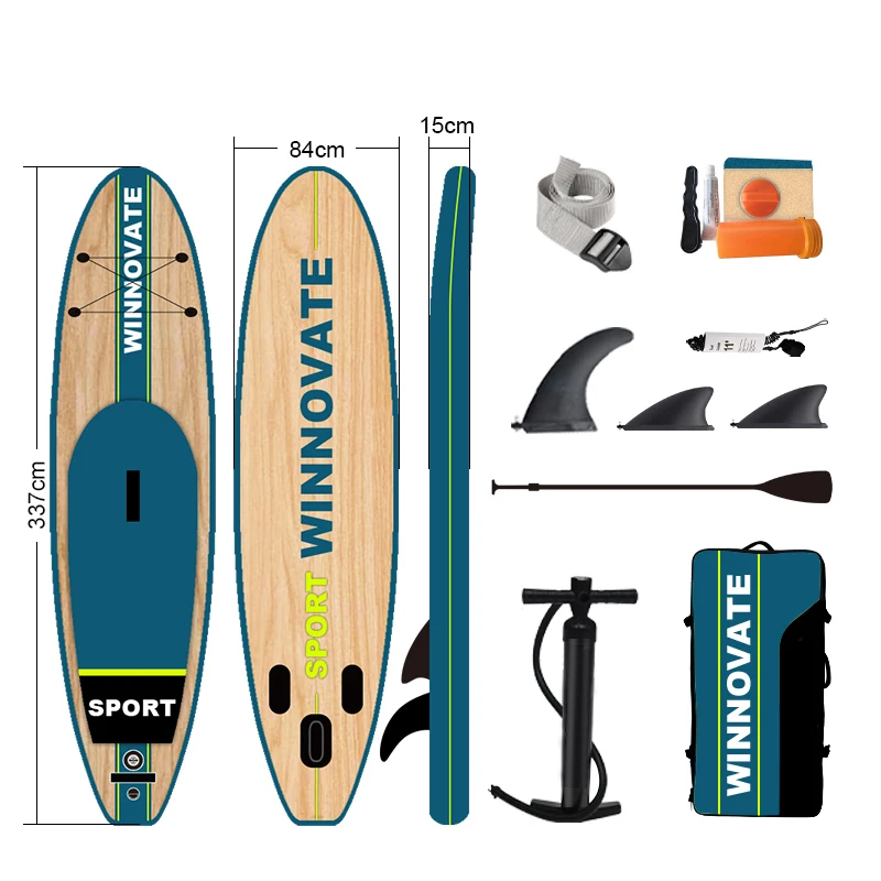 WINNOVATE1317 High quality oem surfboard sup inflatable stand up paddle board with accessories