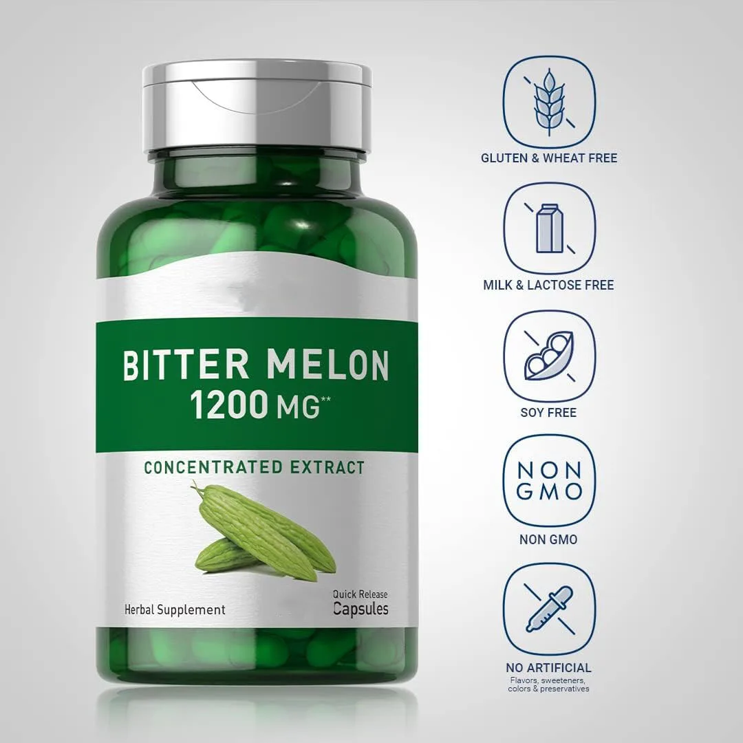 bitter melon extract capsules Wholesale Price private label bitter melon balsam pear powder extract bitter melon capsules